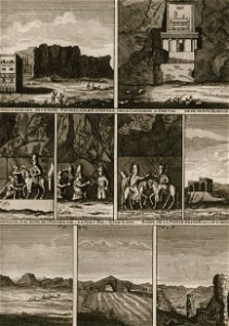 Tombeaux à Naxi Rustan - Bruyn Cornelis De - 1725