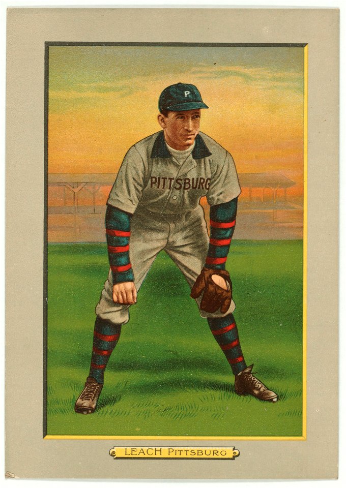Tommy Leach, Pittsburgh Pirates, baseball card portrait LCCN2007685655