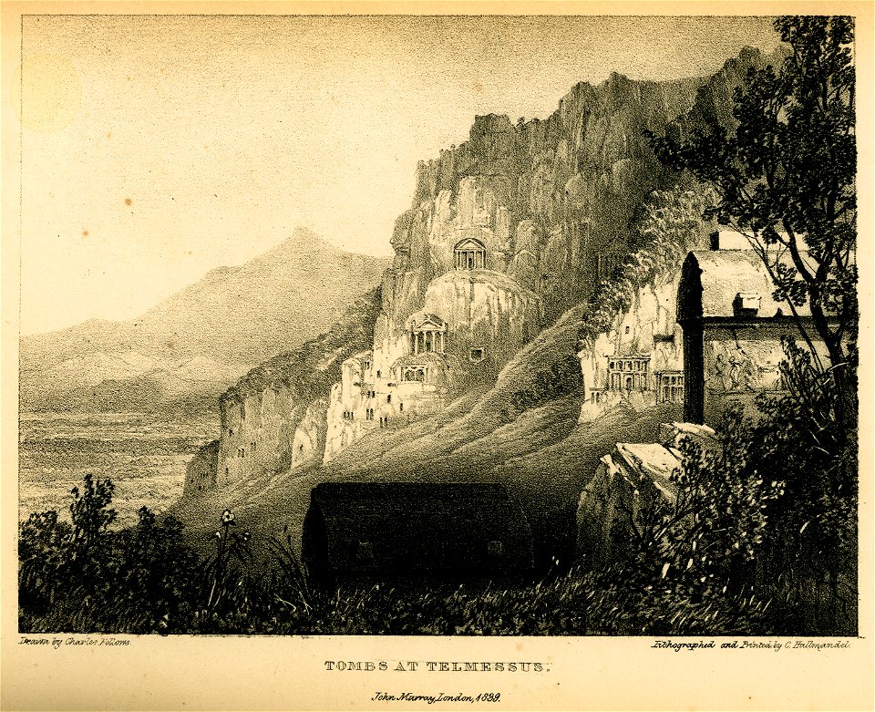 Tombs at Telmessus - Fellows Charles - 1839