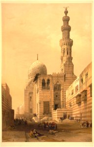 Tombs of the Caliphs in Cairo-David Roberts. Free illustration for personal and commercial use.