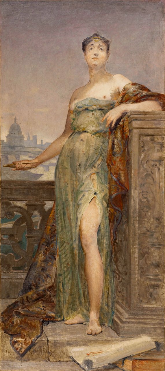 Tony Robert-Fleury - Esquisse pour le salon des Arts de l'Hôtel de Ville de Paris , L'Architecture - PPP4231 - Musée des Beaux-Arts de la ville de Paris