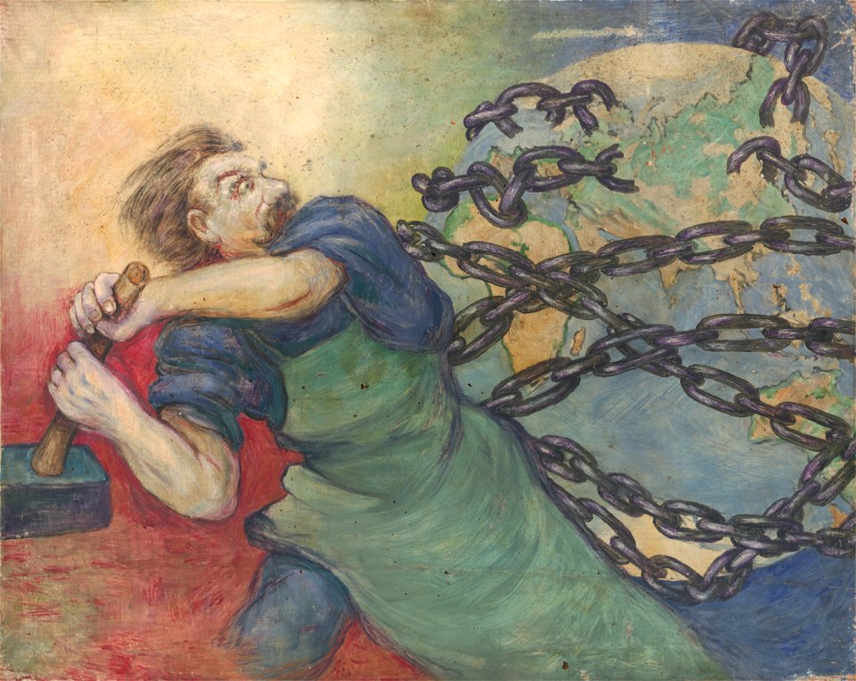 Tomáš Andraškovič - Study for the Poster the Great October Socialist Revolution - O 1230 - Slovak National Gallery
