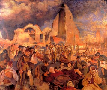 Tonks, Henry - An Advanced Dressing Station in France, 1918 - Google Art Project