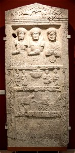 Tombstone of a native couple