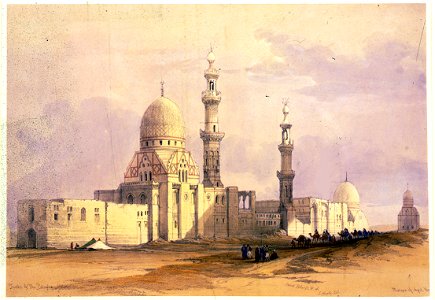 Tombs of the caliphs--Cairo-David Roberts. Free illustration for personal and commercial use.