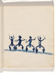 Tommy McRAE - Kwatkwat people - (Corroboree) Sketchbook mainly of activities of Aboriginals and Whites - Google Art Project (708901)