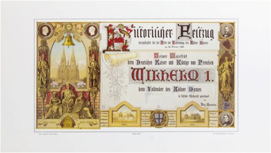 Tony Avenarius, Historischer Festzug veranstaltet bei der Feier der Vollendung des Kölner Doms 0 (Titelblatt)