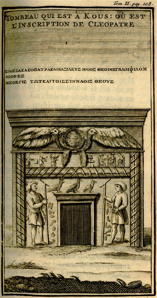 Tombeau qui est à Kous- où est l'inscription de Cléopatre - Lucas Paul - 1720