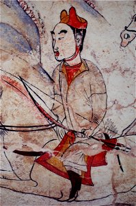 Tomb of Northern Qi Dynasty in Jiuyuangang, Xinzhou, Mural 37