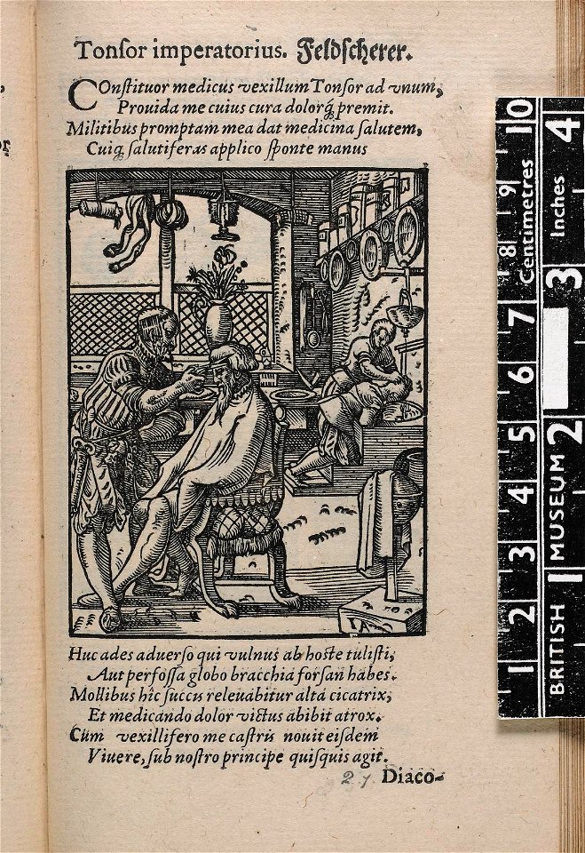 Tonsor imperatorius. Feldscherer. (The Field Barber - The Army Surgeon) (BM 1904,0206.103.125)