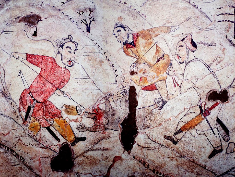 Tomb of Northern Qi Dynasty in Jiuyuangang, Xinzhou, Mural 11