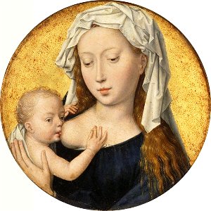 Tondo with the Virgin Suckling the Christ Child by Hans Memling