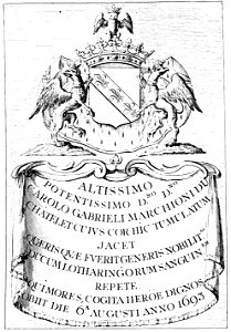 Tombeau de Charles-Gabriel du Châtelet