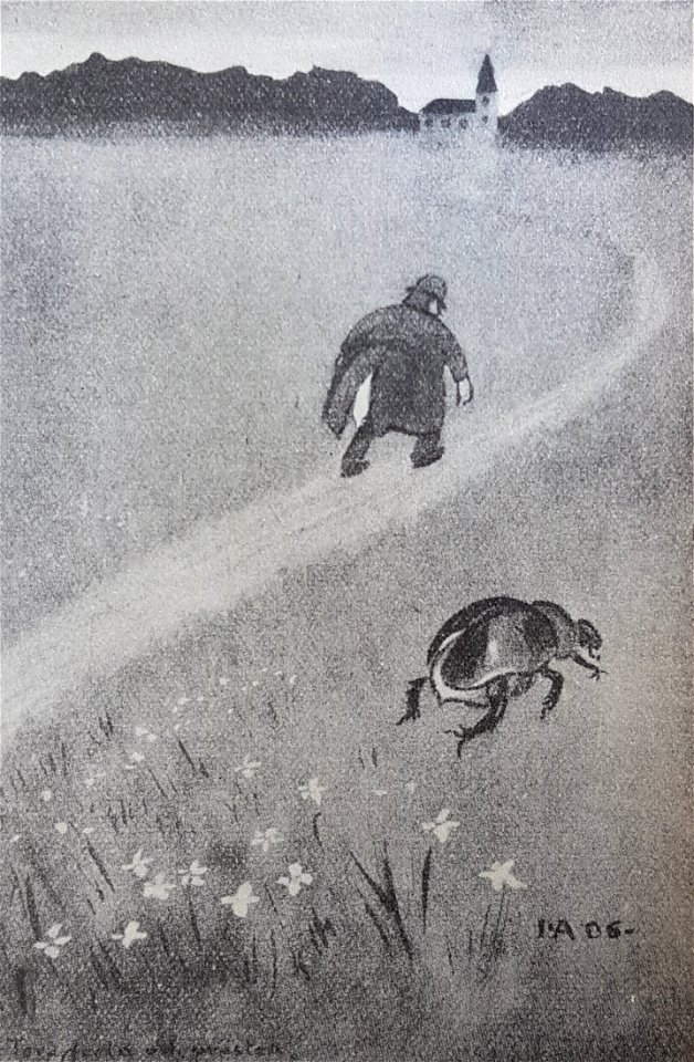 Tordyvlen och Prästen x Ivar Arosenius 1906
