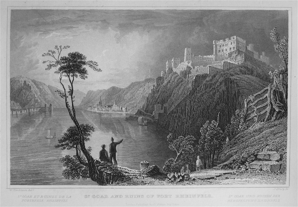 Tombleson St Goar Rheinfels
