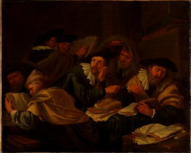 Jacob Toorenvliet - Malediction Being Read in the Synagogue - NG.M.00095 - National Museum of Art, Architecture and Design