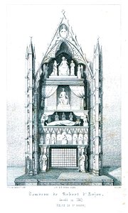 Tombeau de Robert d'Anjou, décédé en 1343 (Église de Ste Chiara) - Godard - Faultrier Victor - 1857