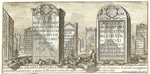 Tombs from Le antichita Romane (Piranesi)