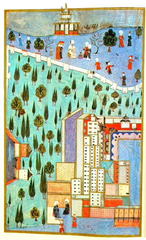 Topkapi Sarayi in time of Selim I - left