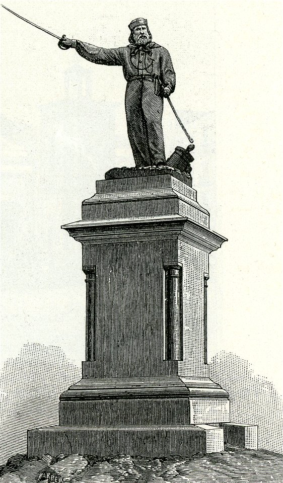 Torre del greco monumento in bronzo a Giuseppe Garibaldi