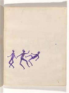Tommy McRAE - Kwatkwat people - (Aboriginals fighting) Sketchbook mainly of activities of Aboriginals and Whites - Google Art Project (714402)
