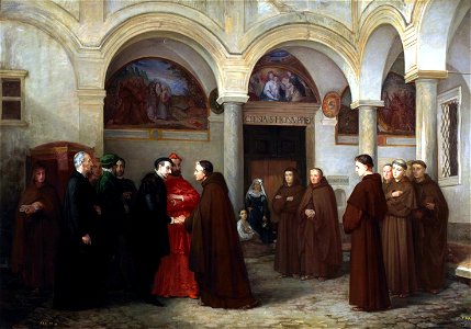 Torcuato Tasso se retira al convento de San Onofre en el Janículo (Museo del Prado)