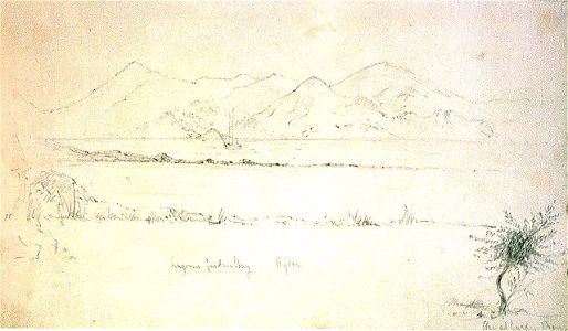 Topographical drawing of Lagorns Garden Bay, Hydra RMG PU9399