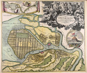 Topographische Vorstellung der Neuen Russischen Haupt-Residenz- und See-Stadt St. Petersburg samt... - CBT 5873071