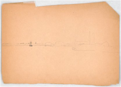 Topographical view, seen from the Delaware River, of the Philadelphia shore LCCN2016648667