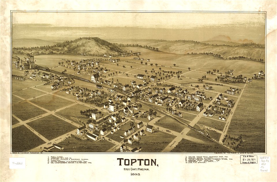 Topton, Berks County, Pennsylvania 1893 LOC gm71005362