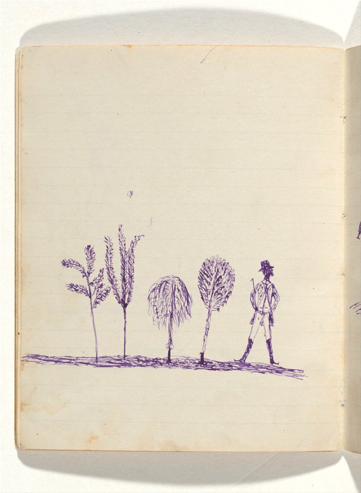 Tommy McRAE - Kwatkwat people - (Squatter and trees) Sketchbook mainly of activities of Aboriginals and Whites - Google Art Project