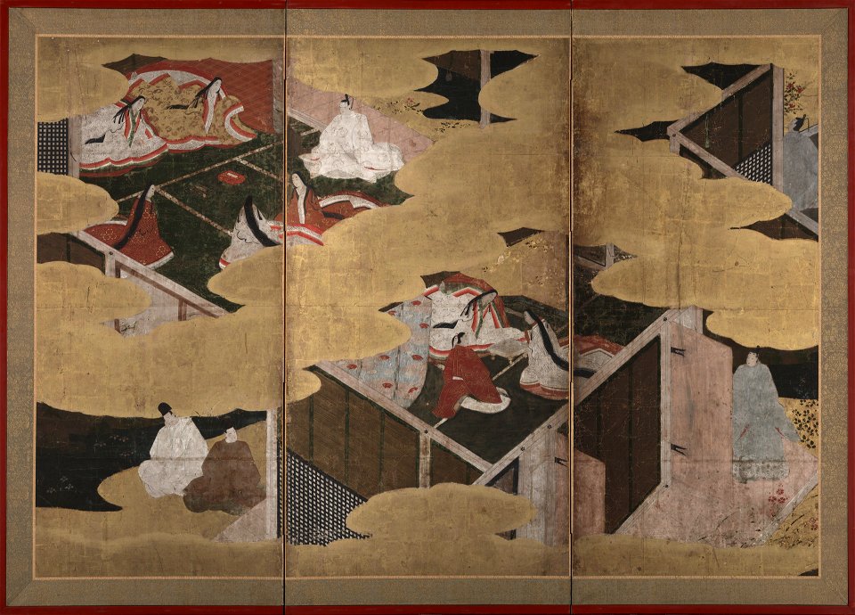 Tosa School - Scenes from the Tales of Genji - 1980.12.54 - Yale University Art Gallery