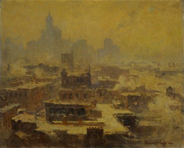 Tormenta de nieve en Nueva York - Colin Campbell Cooper
