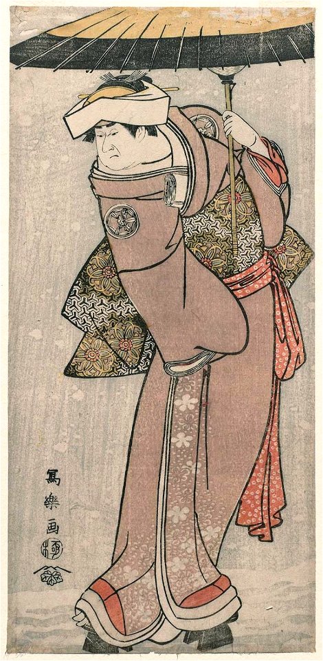 Toshusai Sharaku (1794) Yamashita Kinsaku II as Iwate, Wife of Sadato