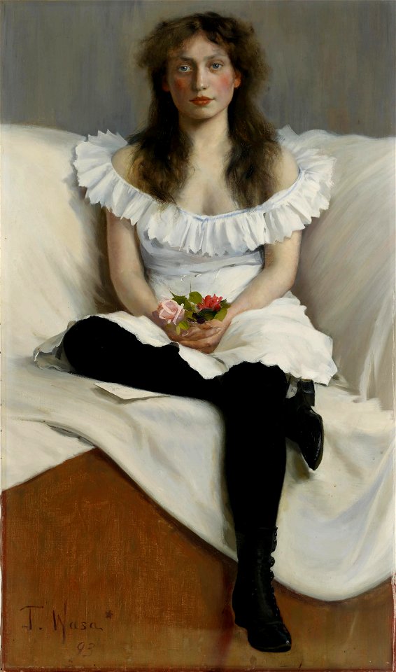 Torsten Wasastjerna - Portrait of a Young Woman in White