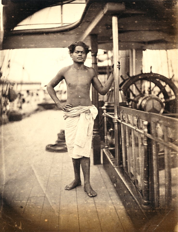 Tongan seaman, during the Challenger Expedition, 1874