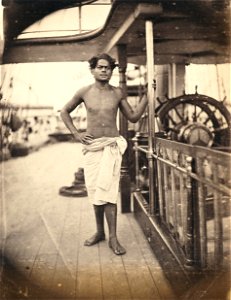 Tongan seaman, during the Challenger Expedition, 1874
