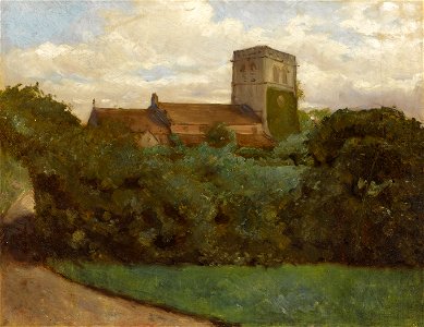 Albert Bierstadt - Tottenham Church, London