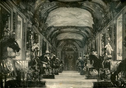 Torino l’Armeria Reale (xilografia)