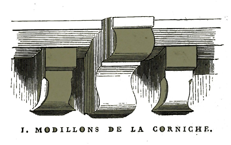 Torvilliers modillon Fichot 00734