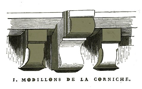Torvilliers modillon Fichot 00734