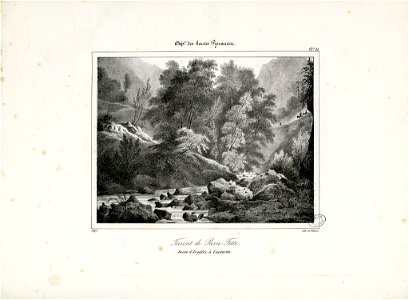 Torrent de Pierre-Fitte, Route d'Argellez à Cauterets (Hautes Pyrénées) - Fonds Ancely - B315556101 A DEFER 037