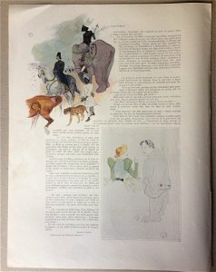 Toulouse Lautrec Beauty and the Beast Figaro illustré Lithography OR 1895, 3
