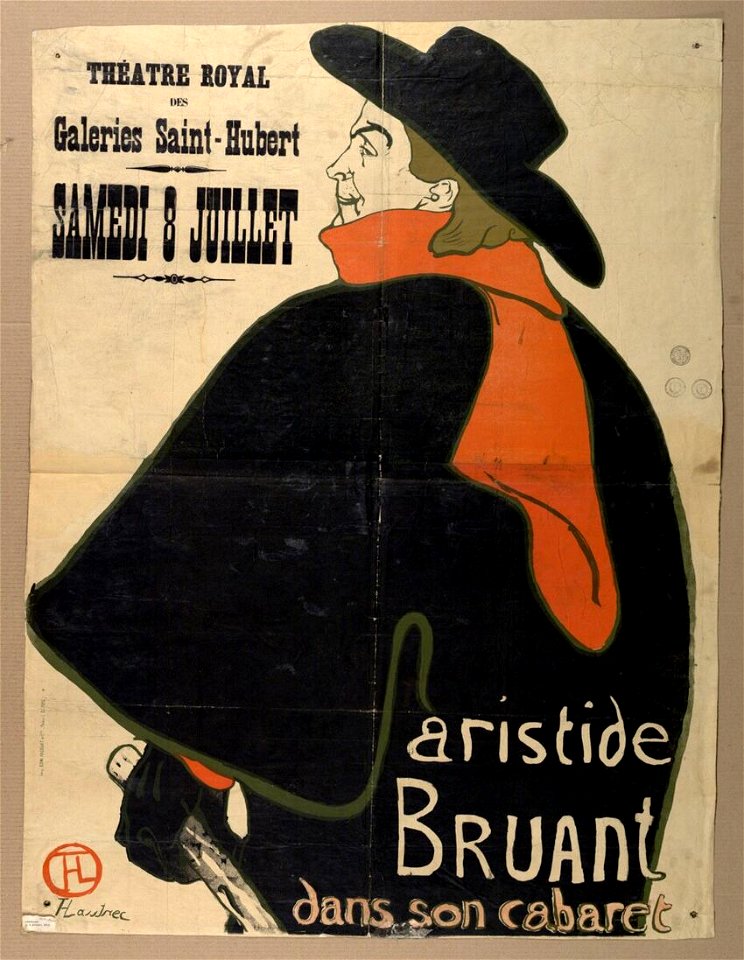 Toulouse-Lautrec - Aristide Bruant dans son cabaret, DG2001450, 1893