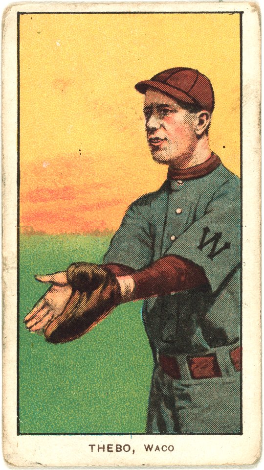 Tony Thebo, Waco Team, baseball card portrait LCCN2008676909