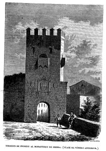 Torreón de ingreso al monasterio de Piedra, de Ruiz