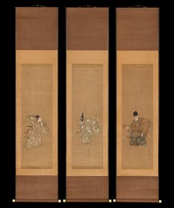 Toriyama Sekien - The Auspicious Noh Dance Okina - 2015.300.135a–c - Metropolitan Museum of Art