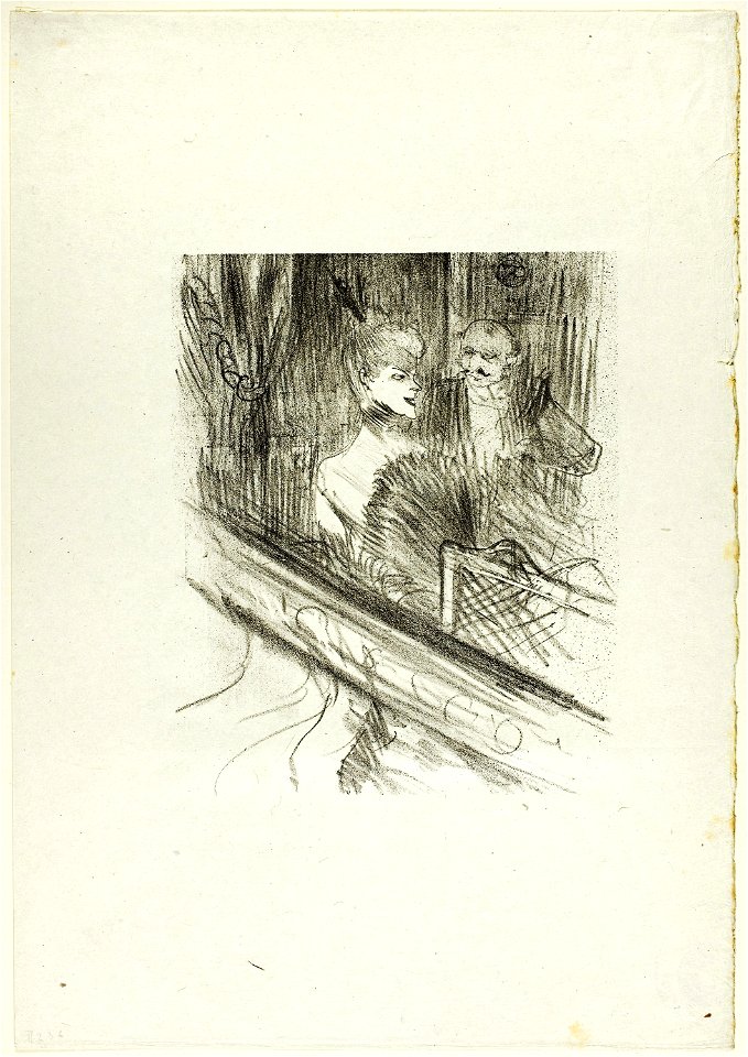 Toulouse-Lautrec - Baron Moïse, the Box, from Au Pied du Sinaï, 1932.1306