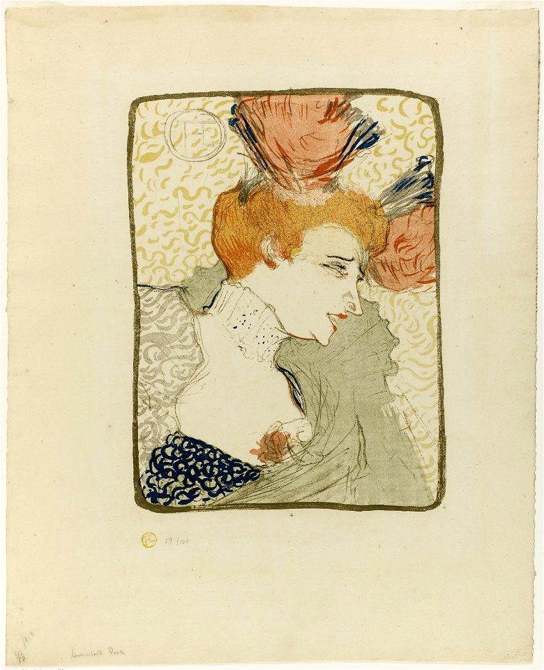 Toulouse-Lautrec - Bust of Mademoiselle Marcelle Lender, 1927.986