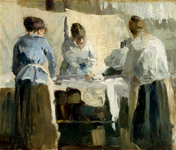 Torsten Wasastjerna - French Women Ironing